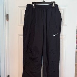 Men’s Nike Black Athletic Pants with White Logo